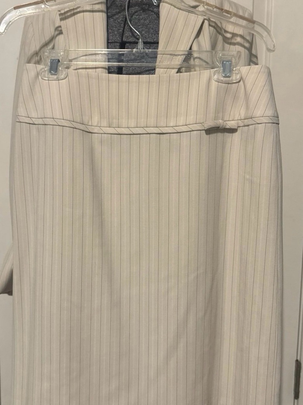 Amanda Smith Classic Cream Pinstripe Women's Skirt